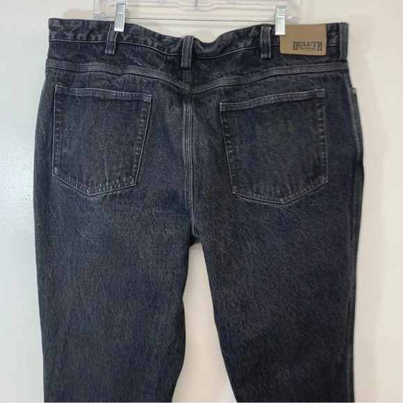 Duluth Trading Jeans Men 42x30  Black Faded Straight 100% Cotton Heavyweight‎ - Picture 5 of 12